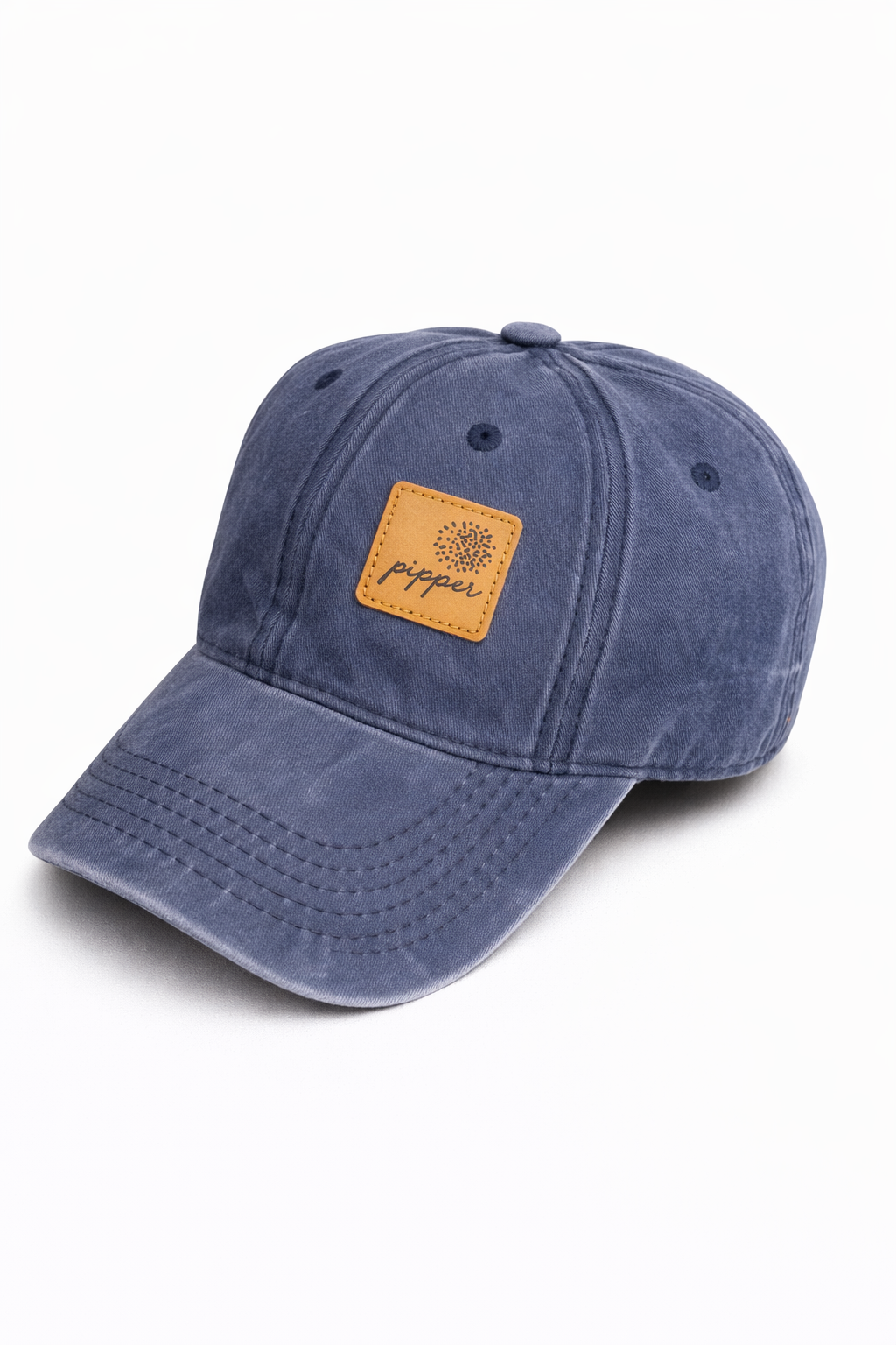 Gorra Origin azul marino, efecto desgastado