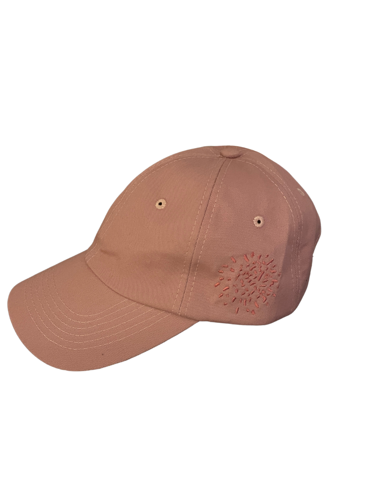 Gorra Pipper rosa con logo bordado